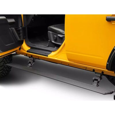 Estribos Electricos Voltstep Ngo Text para Silverado / Sierra 1500 19-25 Dob / Crew Cab