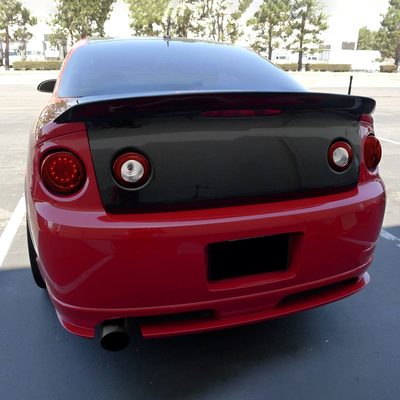 2005-2010 Chevy Cobalt Coupe LED Tail Lights & Trunk Reverse Lights Chrome/Red