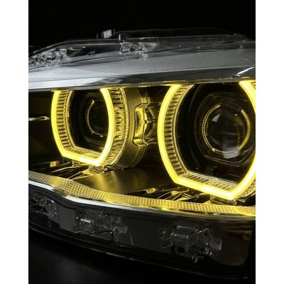 BMW 1 Series F20 / 118i Dual-Color (Yellow / White) LED Headlight Assembly with High / Low Beam 2015 - 2018