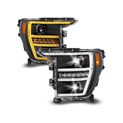 Anzo Black Sequential Signal DRL Projector Headlights 111594