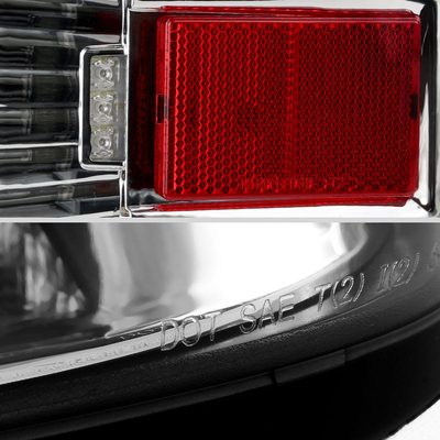 2014-2018 Chevy Silverado 1500 2500HD /Sierra 3500HD LED Tail Lights Chrome