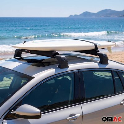 Saturn 28" Roof Rack Pads Surfboard Windsurf Crossbar Pads Black 2 Pcs