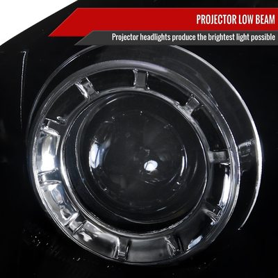 2005-2006 Infiniti G35 Sedan Halo Projector Headlights SMD LED Light Black