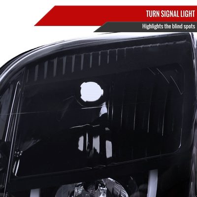 2007-2014 GMC Yukon/Yukon XL 1500/2500 LED U-Bar Headlights Black/Light Smoke