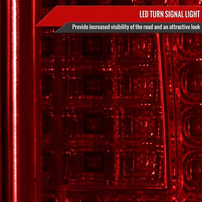 2000-2006 Chevy Suburban/Tahoe/Yukon/Yukon XL LED C Bar Tail Lights Chrome/Red