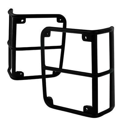 2007-2018 Jeep Wrangler JK Black Steel Tail Light Guards