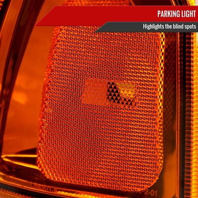 2001-2011 Ford Ranger LED Bar Factory Headlights Amber Corner Lamp Chrome