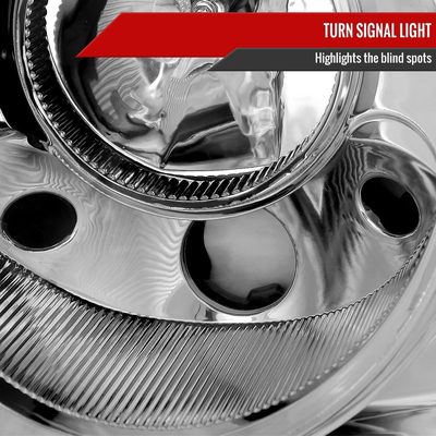 2005-2010 Chrysler 300 Base/LX/Touring Projector Headlights Chrome/Clear Lens