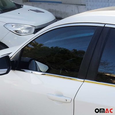 2016-2021 Honda Civic Sedan Window Molding Trim Streamer Stainless Steel