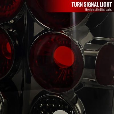 2005-2006 Jeep Grand Cherokee Tail Lights Chrome Housing/Smoke Lens