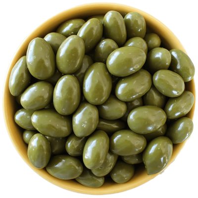 Almendra Cubierta Con Chocolate Blanco Y Matcha