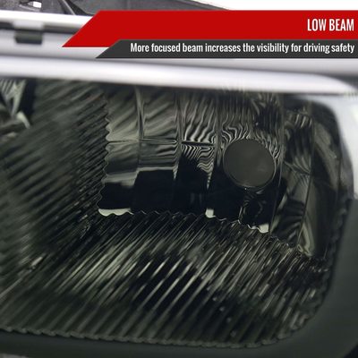 1999-2006 GMC Sierra/ 00-2006 Yukon/Yukon XL LED Tube Factory Headlights Smoke