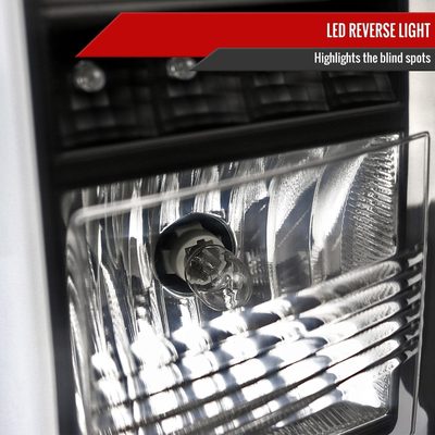 2015-2020 Chevy Tahoe/Suburban LS LT LTZ LED Tail Lights Matt Black/Clear