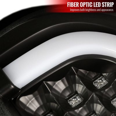 2014-2021 Toyota Tundra Sequential LED Tail Lights Matte Black/Clear Lens