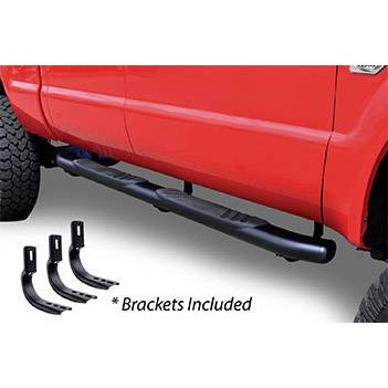 5" OE Xtreme 80" Estribos + brackets Nissan D-22 2000-2015 Negro