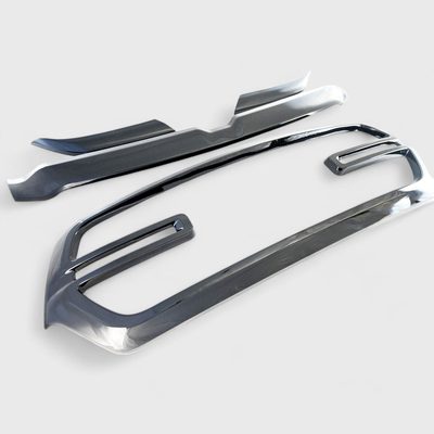 2019-2024 RAM RAM 1500 Grille Overlay Gloss Black 4Pcs ABS Plastic
