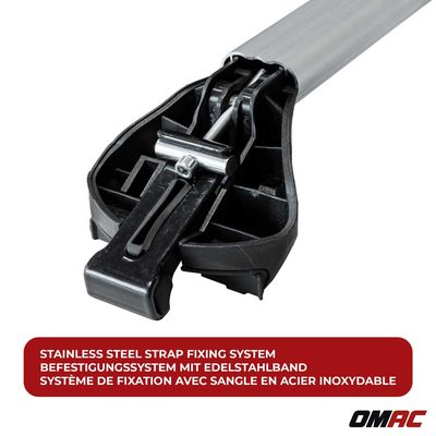 2023-2026 Genesis GV60 Roof Rack Cross Bars Silver Carrier 2 Pcs