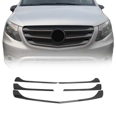 2016-2020 Mercedes Metris Front Bumper Grill Trim Molding S. Steel Dark 5x