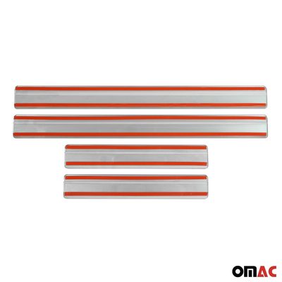 2010-2020 VW Amarok Door Sill Scuff Plate Scratch Protector Gloss 4 Pcs