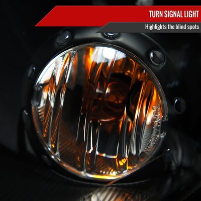 2007-2015 Mini Cooper R55 R56 R57 R58 R59 Single Halo Headlights Black