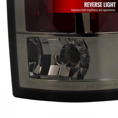 2002-2006 Dodge RAM LED Tail Lights Chrome Housing/Smoke Lens