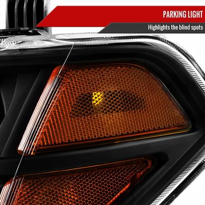 2005-2008 Nissan Frontier/2005-2006 Pathfinder Factory Headlights Matt Black