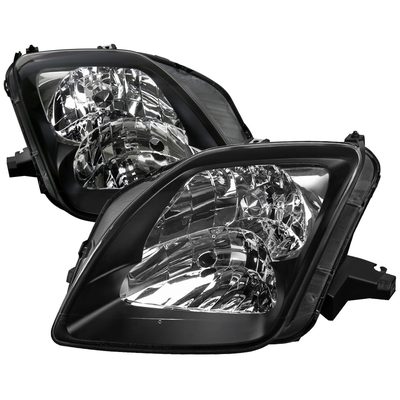 1997-2001 Honda Prelude Factory Style Headlights Matte Black/Clear Lens