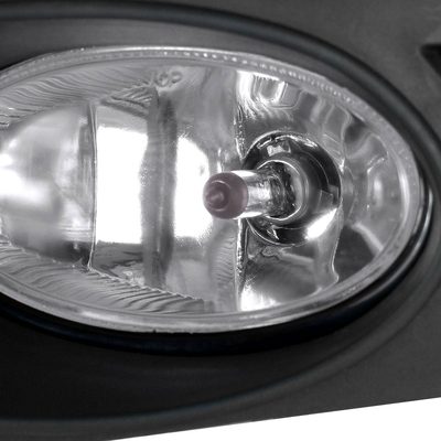 2003-2005 Honda Accord Coupe H11 Fog Lights Kit Chrome Housing/Clear Lens