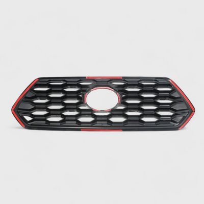2020-2024 Toyota Tacoma Grille Overlay Gloss Black 1Pcs ABS Plastic