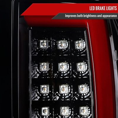 2002-2006 Dodge RAM 1500 2500 3500 LED Tail Lights -G2 Jet Black/Clear Lens