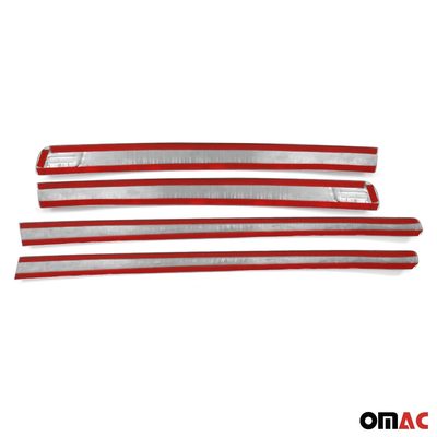 2019-2023 Ford Ranger Side Door Molding Trim Skirt Garnish Stainless Steel Silver 4Pcs