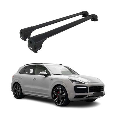 2019-2026 Porsche Cayenne 3.gen Roof Rack Cross Bars Black