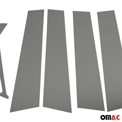 2011-2017 Nissan Juke Window B Pillar Posts Door Trim Cover Stainless Steel Dark 6x