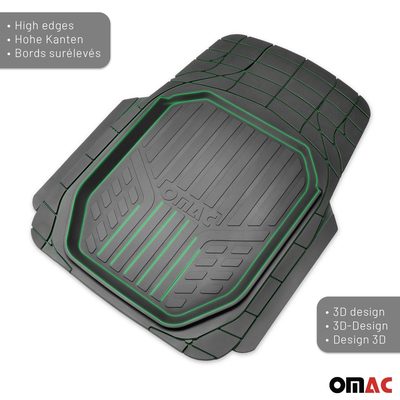 2020-2022 Nissan Rogue Sport Universal Floor Mats Liner All Weather 3D Black Waterproof 4Pcs