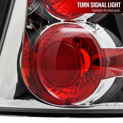 2004-2007 Chevrolet Malibu Tail Lights Chrome Housing/Clear Lens