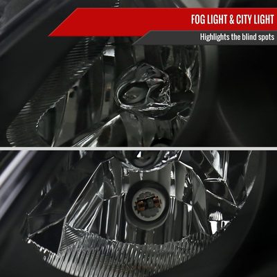 2008-2013 Infiniti G37/2014-2015 Q60 Factory Style Headlights Matte Black Smoke