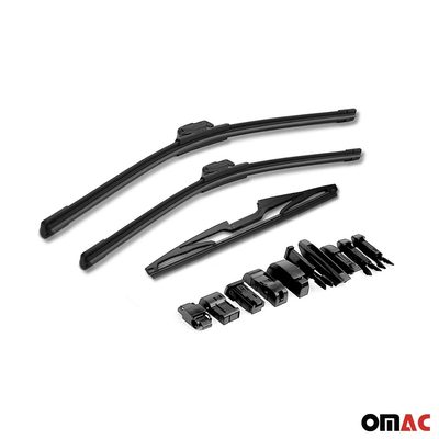 2009-2015 Mercedes GLK Class X204 Front & Rear Windshield Wiper Blades Set