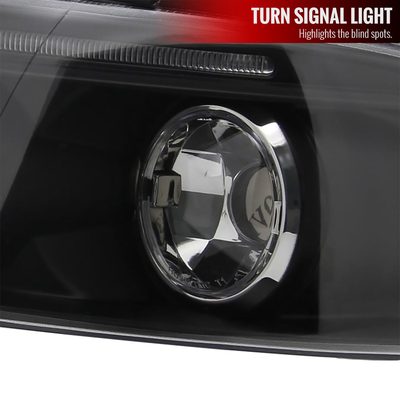 1999-2001 Audi A4/S4 Dual Halo Projector Headlights Matte Black/Clear Lens