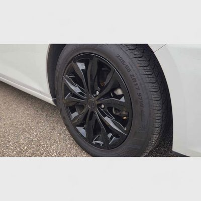 2019-2024 Chevrolet Malibu Wheel Cover Hubcaps Set Gloss Black 8Pcs ABS Plastic