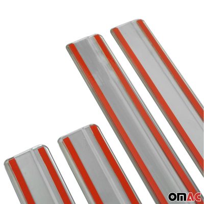 2010-2020 VW Amarok Door Sill Scuff Plate Scratch Protector Gloss 4 Pcs