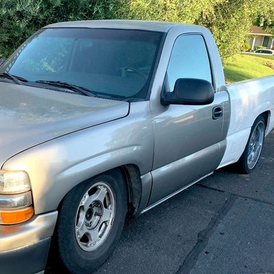 1999-2002 Chevy Silverado/Suburban/Yukon Manually Matt Black Side Mirrors