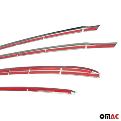 2014-2019 Ford Transit Connect Front Bumper Trim Molding Stainless Steel Silver 4 Pcs