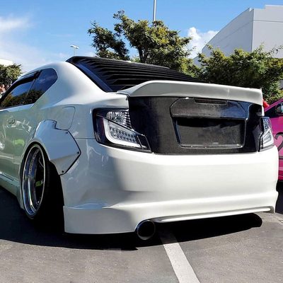 2011-2013 Scion tC LED Tail Lights Matte Black Housing/Clear Lens