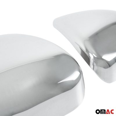 2016-2021 Hyundai Tucson Side Mirror Cover Caps Stainless Steel Silver 2 Pcs