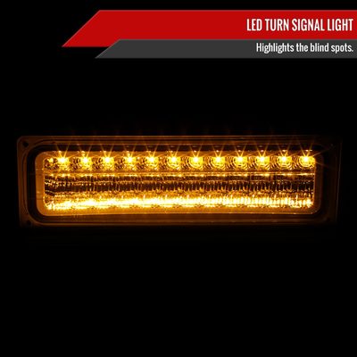 1988-1998 Chevy Blazer/Tahoe/Silverado/Sierra/Yukon LED Bumper Lights Chrome