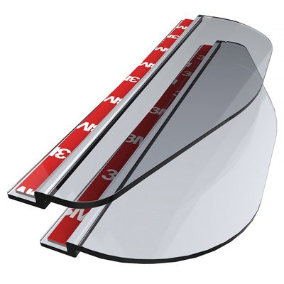 Universal Clear PVC Plastic Car Rear View Side Mirror Rain Board Eyebrow 2Pcs