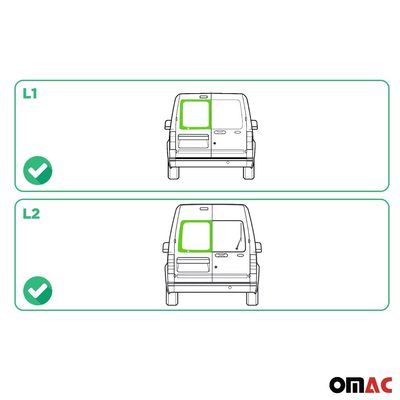 2010-2013 Ford Transit Connect Window Glass Right Side Rear L1 L2 Black