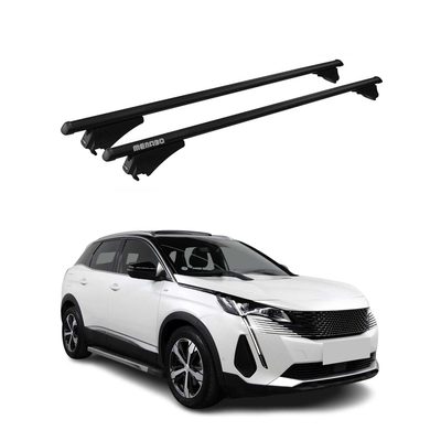 2016-2020 Peugeot 3008 Roof Rack Cross Bars Black