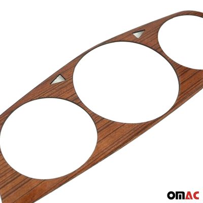 Dash Speedometer Frame for Mercedes S Class W126 1979-1991 Wood Walnut 1Pc