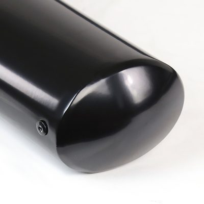 2005-2021 Toyota Tacoma Double Crew Cab 4" Black S.Steel Side Step Nerf Bars